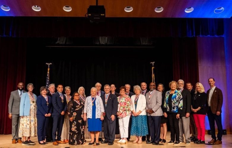 These volunteers were recognized May 6 with the Governor's Medallion Award during a ceremony at at the North Carolina Museum of History. Photo: Governor's office